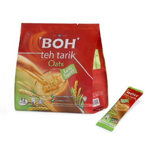 BOH Teh Tarik Kurang Manis Oats with Stick Pack