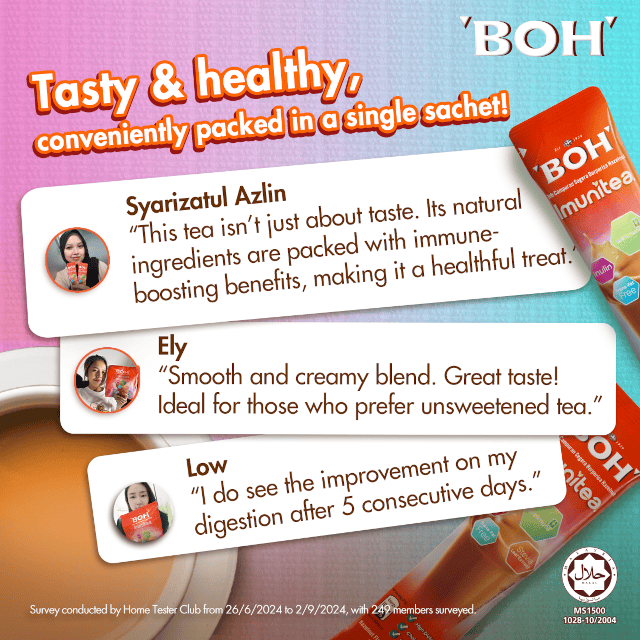 BOH IMUNITEA tasty and healthy