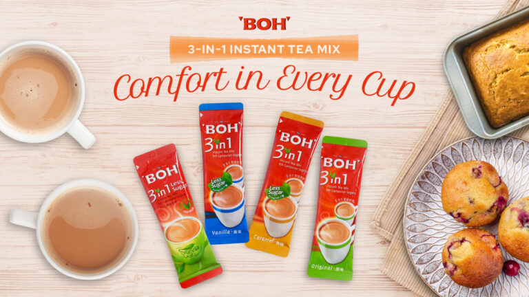 BOH 3-in-1 Instant Tea Mix: Comfort in Every Cup